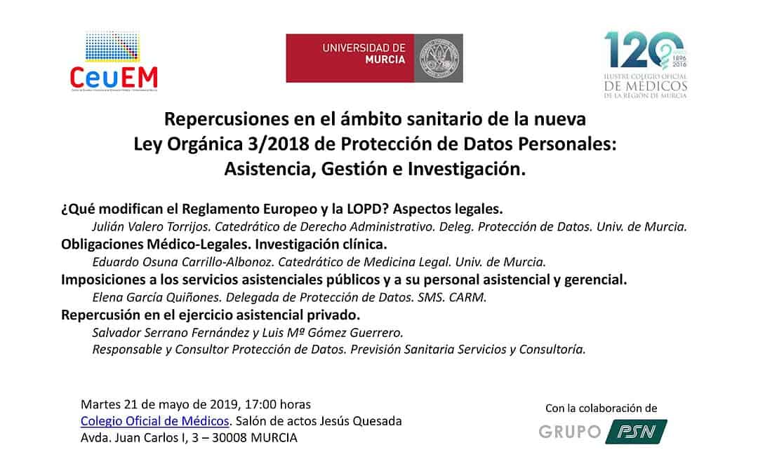 Repercusiones nueva LOPD en el ámbito sanitario