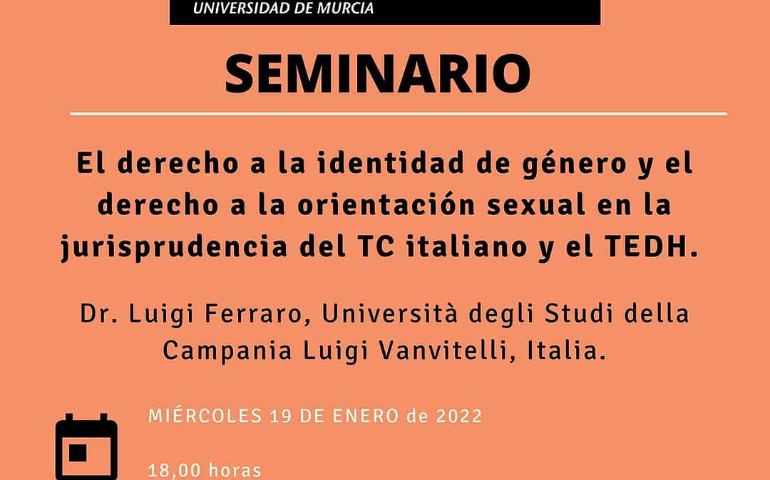 El derecho a la identidad de género y el derecho a la orientación sexual en la jurisprudencia del TC italiano y el TEDH