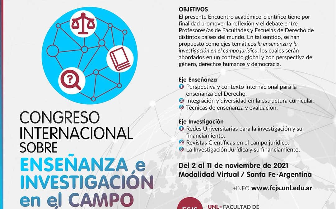 Congreso Internacional sobre enseñanza e investigación en el campo jurídico
