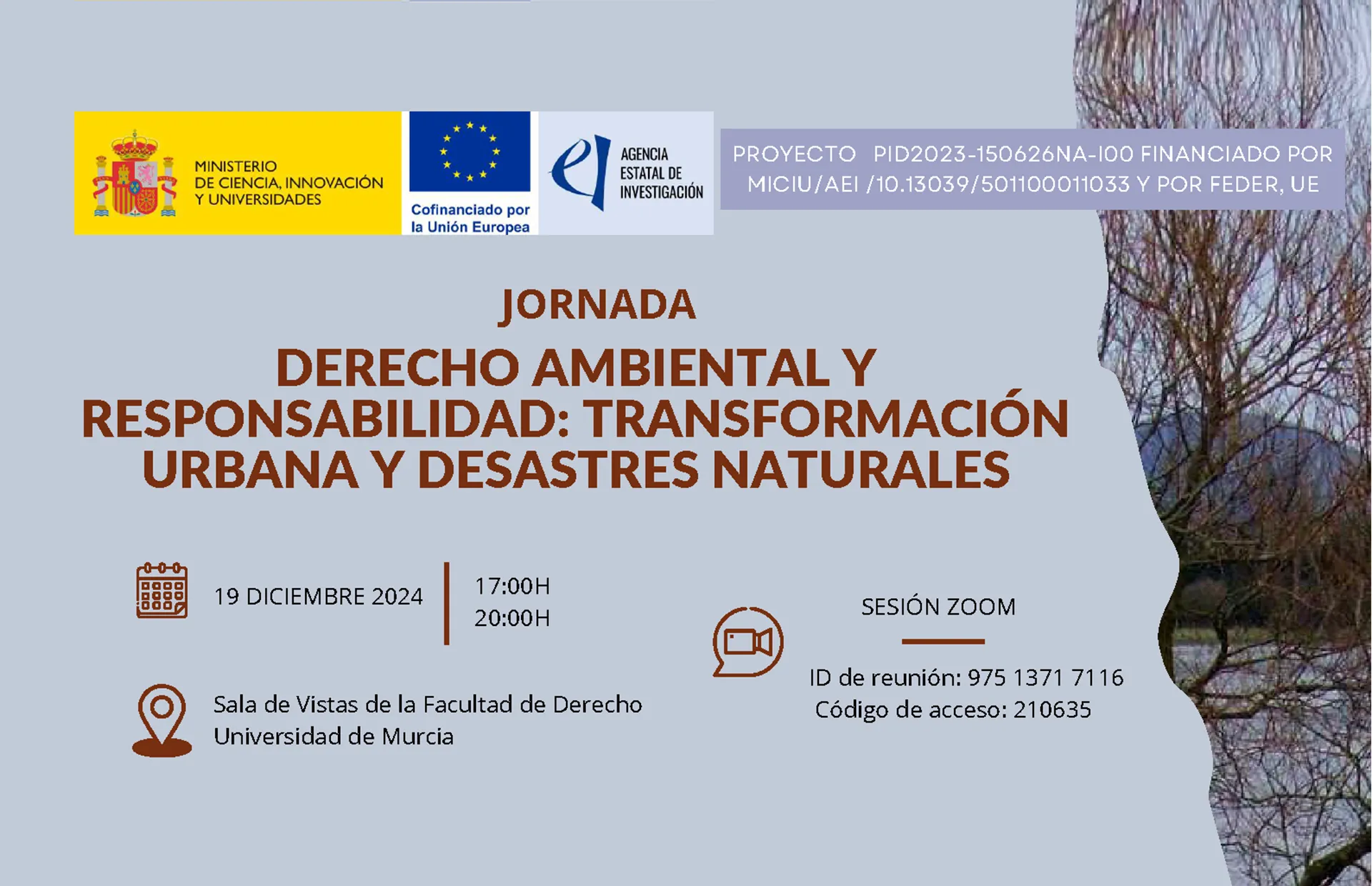 Jornada: Derecho Ambiental y Responsabilidad – Transformación Urbana y Desastres Naturales