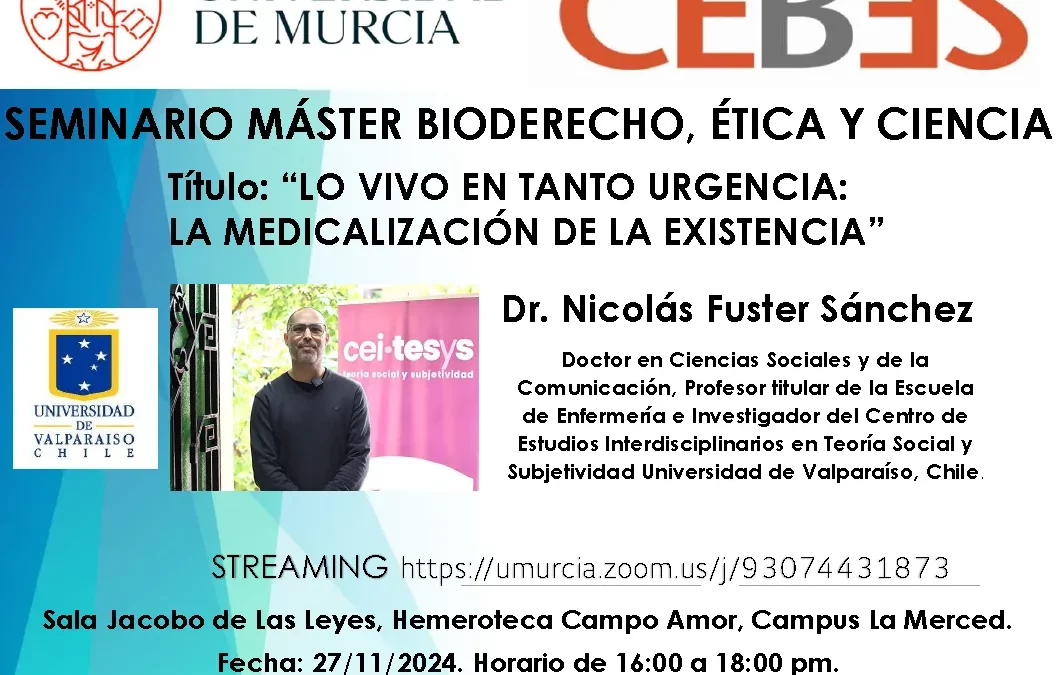 Seminario: Lo vivo en tanto urgencia: la medicalización de la existencia