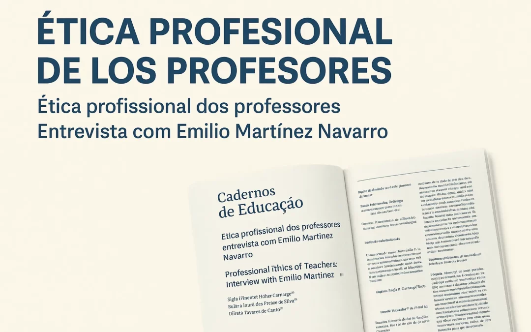 Emilio Martínez Navarro reflexiona sobre la ética docente en la revista internacional Cadernos de Educação